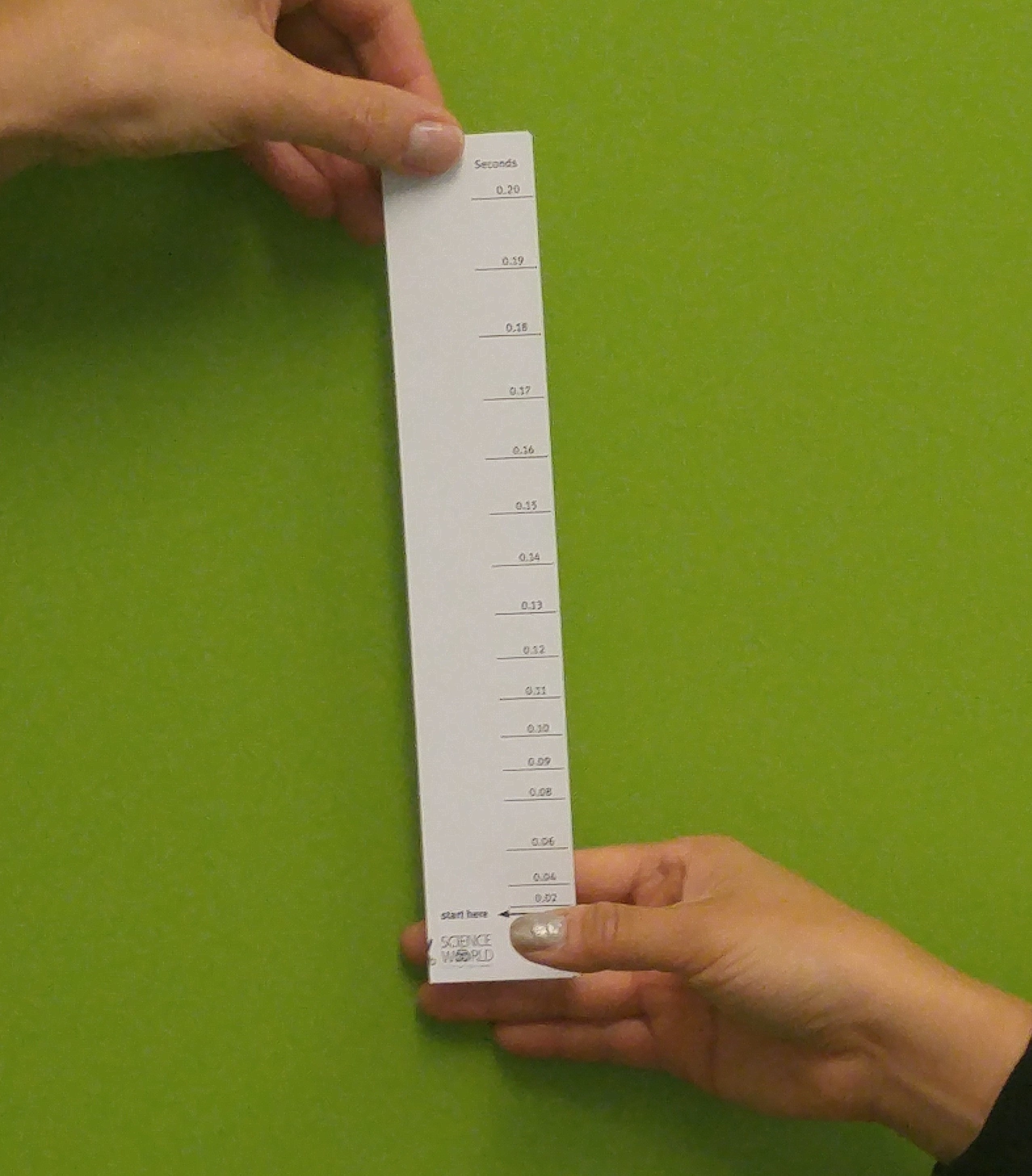 How to measure reaction time with a ruler